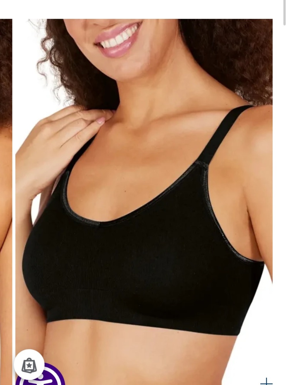 Amoena Eliza Everyday Comfort Wireless Bra -Black